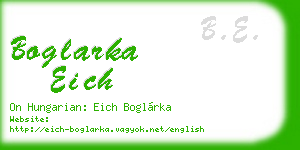 boglarka eich business card